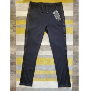 Marciano Guess Black Lenny Satin Stripe Stretch Pants NWT | 46